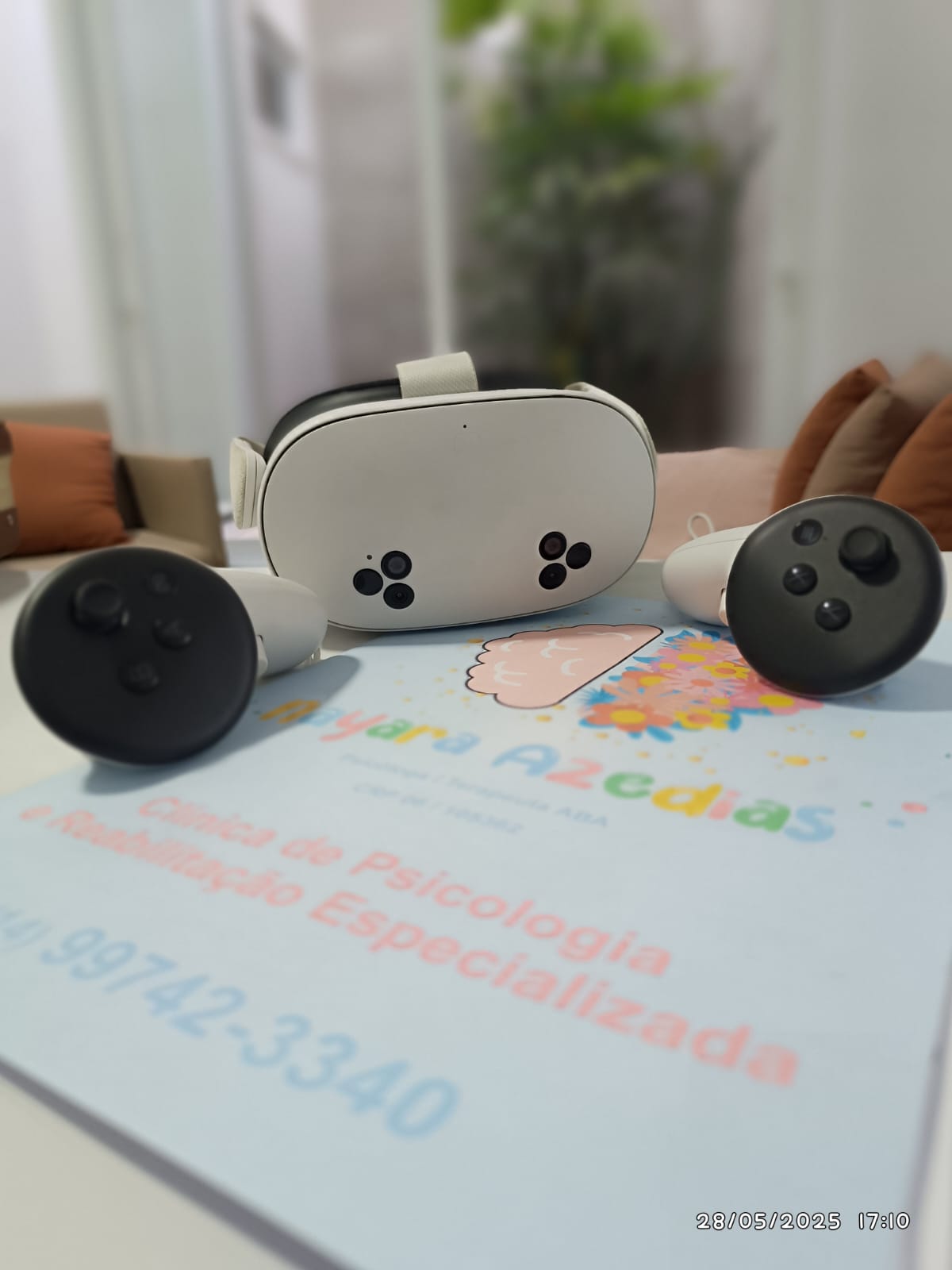 Óculos de realidade virtual usados na avaliação neuropsicológica